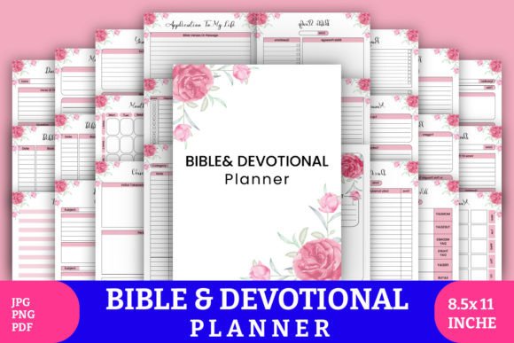 A Guide to the Bible Devotional Planner KDP Interior Bundle