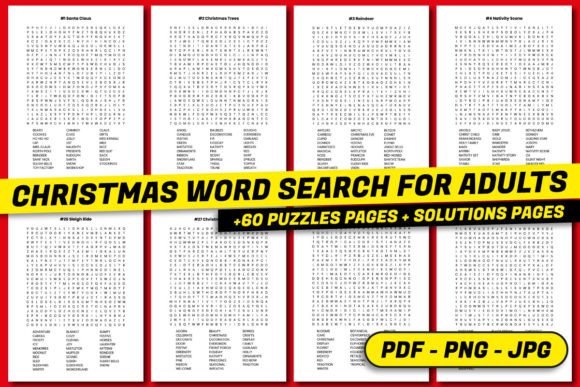 Christmas Word Search Book for Adults