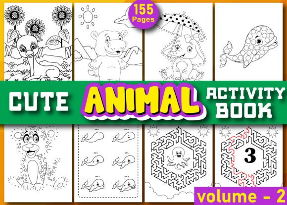 Cute Animal Activity Book for Kids Vol 2: A Comprehensive Toolkit for Creators and Educators