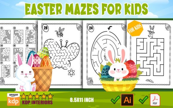 Easter Mazes Activity Books for Your KDP Business