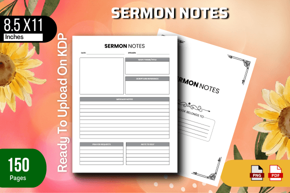 Elevating Spiritual Practice with Professional Sermon Notes KDP Interiors