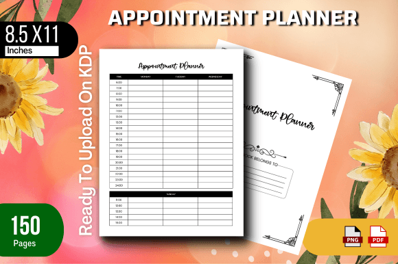 Elevating Your Planning Game with an Appointment Planner KDP Interior