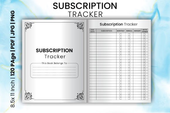 Subscription Tracker KDP Interiors: An Evaluative Guide for Planner Publishers