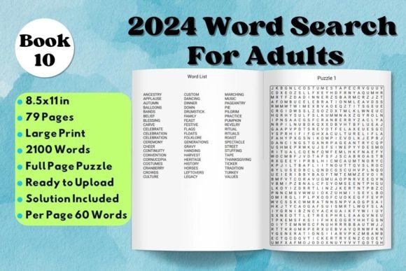 The Modern Puzzle Experience: Unpacking the 2024 Word Search Puzzle Book 10
