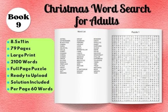The Ultimate Digital Asset for the Holiday Season: Christmas Word Search Puzzle Book 9