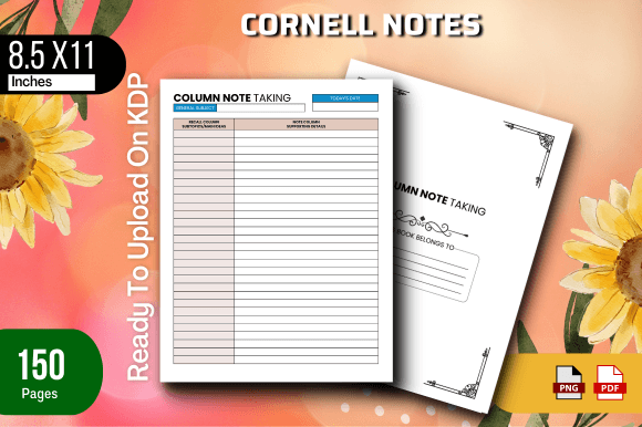 The Ultimate Interior for Your Notebook Project: Cornell Notes for KDP Interiors