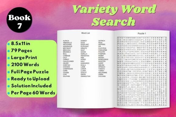 Variety Word Search Puzzle Book 7: A Practical Tool for Modern Relaxation and Business