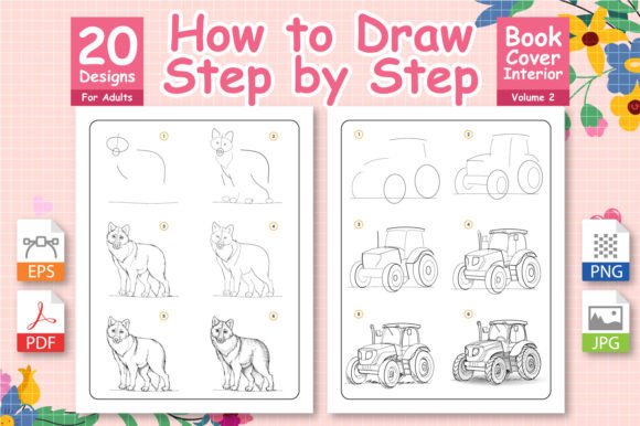 Your Guide to Adult Step-by-Step Drawing Books and KDP Interiors
